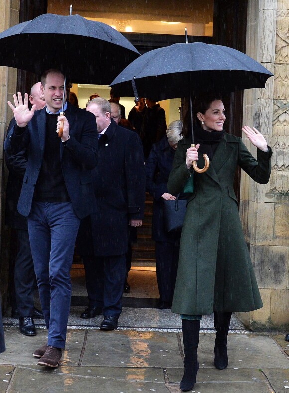 Le prince William, duc de Cambridge, et Kate Catherine Middleton, duchesse de Cambridge, en visite à la "Blackpool Tower" à Blackpool. Le 6 mars 2019