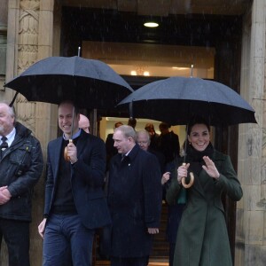 Le prince William, duc de Cambridge, et Kate Catherine Middleton, duchesse de Cambridge, en visite à la "Blackpool Tower" à Blackpool. Le 6 mars 2019