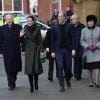 Le prince William, duc de Cambridge, et Kate Catherine Middleton, duchesse de Cambridge, en visite à la "Blackpool Tower" à Blackpool. Le 6 mars 2019