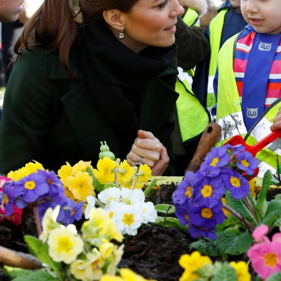 Kate Catherine Middleton, duchesse de Cambridge en visite au Revoe Park à Blackpool. Le 6 mars 2019