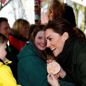 Kate Catherine Middleton, duchesse de Cambridge en visite au Revoe Park à Blackpool. Le 6 mars 2019