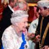 La reine Elisabeth II d'Angleterre - La famille royale d'Angleterre accueille les invités lors d'une réception pour les membres du corps diplomatique au palais de Buckingham à Londres le 4 décembre 2018.