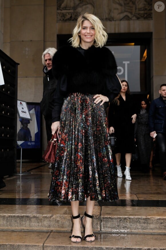 Alice Taglioni - Arrivées au défilé de mode Haute-Couture printemps-été 2019 "Elie Saab" à Paris. Le 23 janvier 2019 © Veeren-CVS / Bestimage
