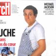 Coluche et "Les Enfoirés" à la Une du magazine "Paris Match", en kiosques jeudi 7 mars 2019.