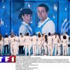 La troupe des Enfoirés sur scène pour le spectacle "Le Monde des Enfoirés" enregistré en janvier à l'Arkéa Arena de Bordeaux et diffusé le 8 mars 2019 sur TF1.
