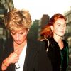 Sarah Ferguson et Lady Di à Londres, le 4 juillet 1997.