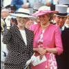 Sarah Ferguson et Lady Di à Ascot en 1987. 