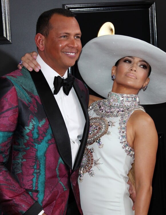 Alex Rodriguez et sa compagne Jennifer Lopez - Les célébrités arrivent à la 61ème soirée annuelle des GRAMMY Awards à Los Angeles, le 10 février 2019.
