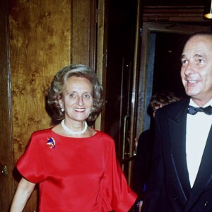 Bernadette et Jacques Chirac le 19 octobre 1988.