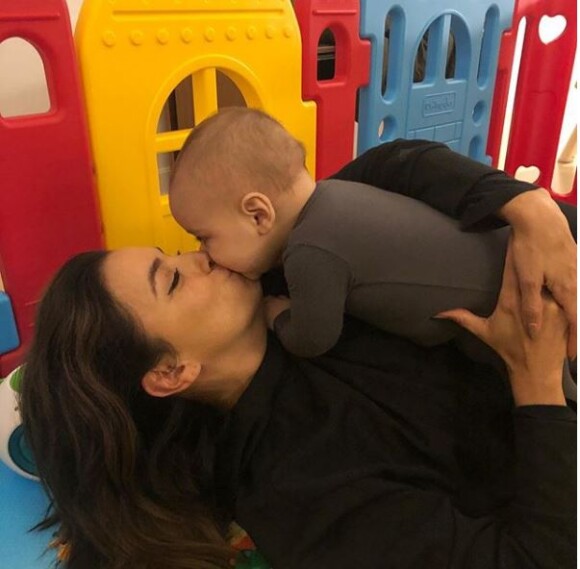 Eva Longoria et son fils, sur Instagram, le 25 mars 2019