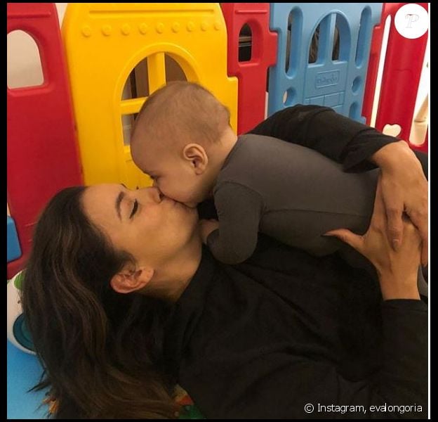 Eva Longoria et son fils, sur Instagram, le 25 mars 2019