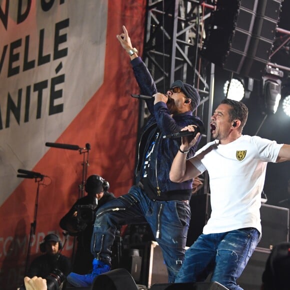 Concert du groupe NTM avec Joey Starr et Kool Shen lors de la Fête de l'Humanité 2018 au parc de la Courneuve le 14 septembre 2018. © Lionel Urman/Bestimage