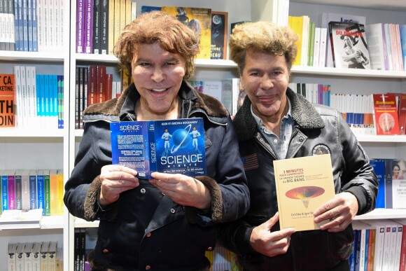 Igor et Grichka Bogdanoff (Bogdanov) - Salon du Livre à la Porte de Versailles de Paris, le 17 mars 2019. © Lionel Urman/Bestimage