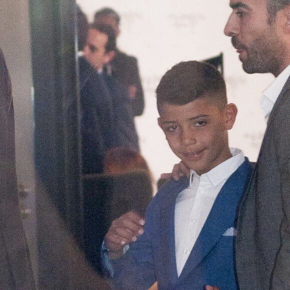 Cristiano Ronaldo Jr. - Cristiano Ronaldo ouvre une clinique de greffe de cheveux "Insparya Hair Clinic'" à Madrid, Espagne, le 18 mars 2019.