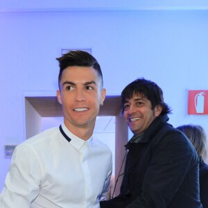Cristiano Ronaldo ouvre une clinique de greffe de cheveux "Insparya Hair Clinic'" à Madrid, Espagne, le 18 mars 2019.