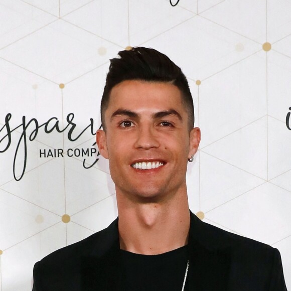 Cristiano Ronaldo ouvre une clinique de greffe de cheveux "Insparya Hair Clinic'" à Madrid, Espagne, le 18 mars 2019.