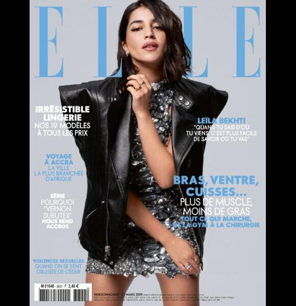 Leïla Bekhti en couverture du magazine "ELLE" - en kiosques le 22 mars 2019.