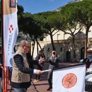 Le prince Albert II de Monaco a donné le départ de la 29ème édition du Rallye Aïcha des Gazelles catégorie E-Gazelle VINCI Immobilier sur la Place du Palais de Monaco le 16 mars 2019, quelques heures avant le départ officiel depuis la Promenade des Anglais à Nice. Le Rallye Aïcha des Gazelles du Maroc est le seul Rallye-Raid hors-piste 100% féminin au monde. © Bruno Bebert / Bestimage