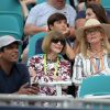 Anna Wintour et Blaine Trump ont assisté à l'entrée en lice de Roger Federer dans le Masters 1000 de Miami, le 23 mars 2019, au Hard Rock Stadium.