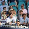Anna Wintour et Blaine Trump ont assisté à l'entrée en lice de Roger Federer dans le Masters 1000 de Miami, le 23 mars 2019, au Hard Rock Stadium.