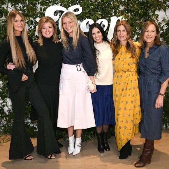 Elle Macpherson, Gwyneth Paltrow et Demi Moore. Mars 2019.