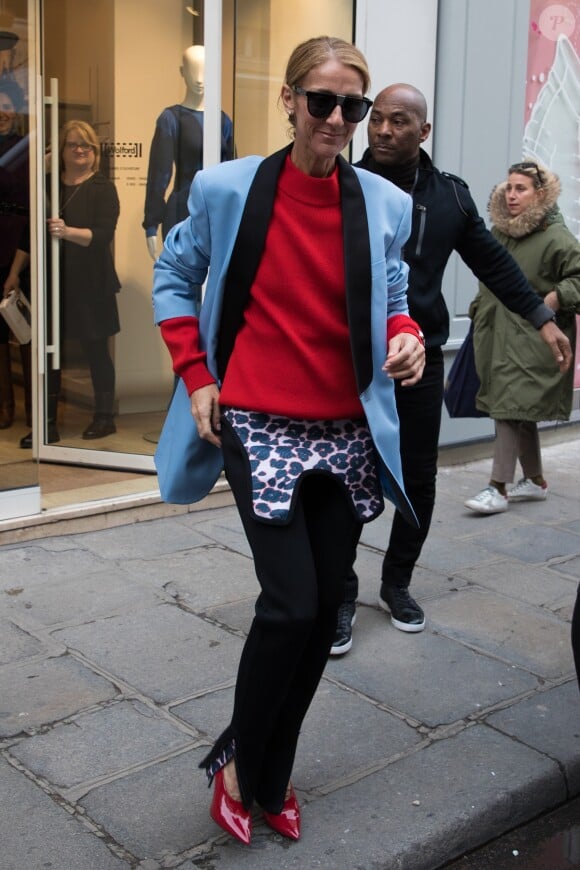 Céline Dion à Paris le 31 janvier 2019.