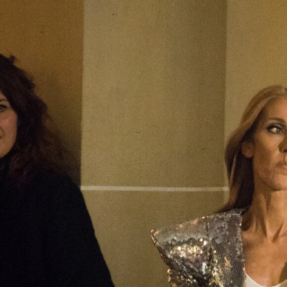 Céline Dion en tournage pour la maison L'Oréal à l'hôtel Plaza Athénée à Paris, France, le 30 janvier 2019.