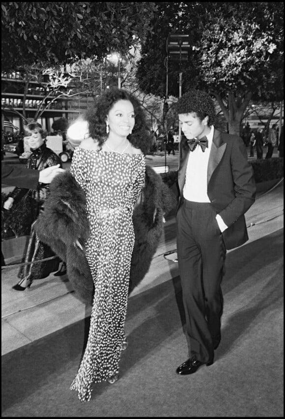 Diana Ross et Michael Jackson en 1981 à Los Angeles.