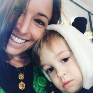 Natasha St-Pier et son fils sur Instagram, le 15 février 2019.