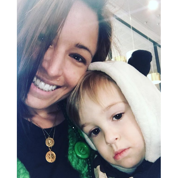 Natasha St-Pier et son fils sur Instagram, le 15 février 2019.