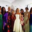 Sylvie Tellier et plusieurs Miss France lors du gala des Bonnes fées le 20 mars 2019 à Paris.
