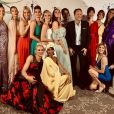 Arthur entouré de toutes les Miss au gala des Bonnes fées le 20 mars 2019.