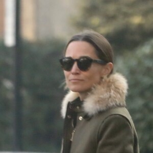 Exclusif - Première sortie en solo pour Pippa Middleton et son fils Arthur à Londres le 22 janvier 2019.