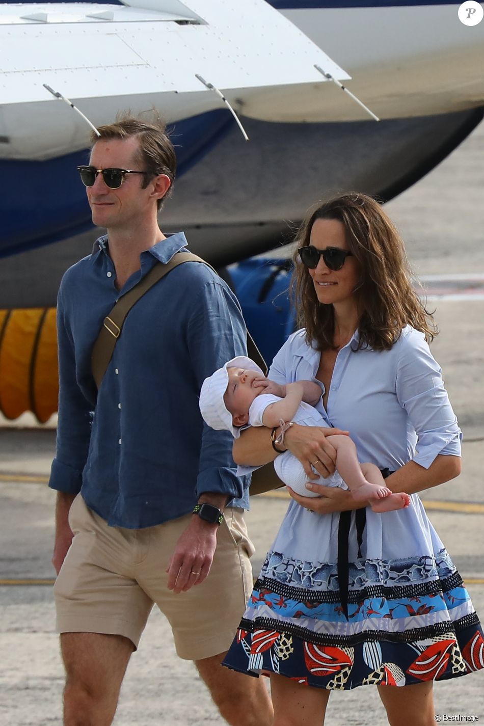 Exclusif Pippa Middleton, son mari James Matthews, leur fils Arthur et toute la famille