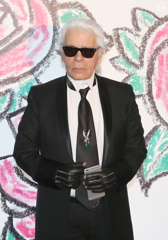 Karl Lagerfeld - Bal de la Rose "Art Deco" à Monaco le 28 mars 2015.