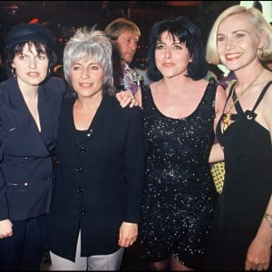 Archives - Maurane, Catherine Lara, Liane Foly et Michèle Torr, aux 100 ans de l'Olympia, à Paris, le 28 avril 1993