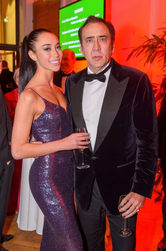 Nicolas Cage et sa compagne Erika Koike au ball des juristes au palais Hofburg à Vienne, Autriche, le 7 mars 2019