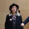 Marion Cotillard et son compagnon Guillaume Canet - Hommage à Agnès Varda à la Cinémathèque française avant ses obsèques au cimetière du Montparnasse à Paris le 2 avril 2019.