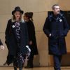 Marion Cotillard et son compagnon Guillaume Canet - Hommage à Agnès Varda à la Cinémathèque française avant ses obsèques au cimetière du Montparnasse à Paris le 2 avril 2019.