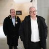 Pierre Lescure et Thierry Frémaux - Hommage à Agnès Varda à la Cinémathèque française avant ses obsèques au cimetière du Montparnasse à Paris le 2 avril 2019.