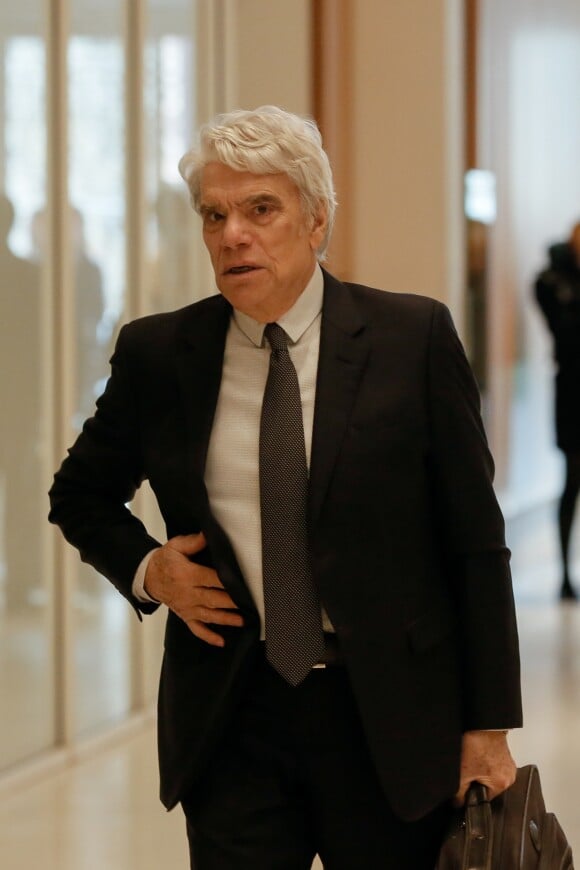 Bernard Tapie - Arrivées au Tribunal de Paris, Batignolles - 11e chambre correctionnelle, 2e section pour le procès de Bernard Tapie le 18 mars 2019.