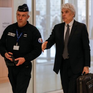 Bernard Tapie - Arrivées au Tribunal de Paris, Batignolles - 11e chambre correctionnelle, 2e section pour le procès de Bernard Tapie le 18 mars 2019.