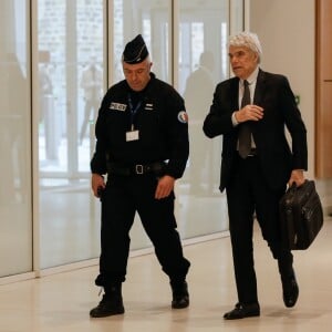 Bernard Tapie - Arrivées au Tribunal de Paris, Batignolles - 11e chambre correctionnelle, 2e section pour le procès de Bernard Tapie le 18 mars 2019.