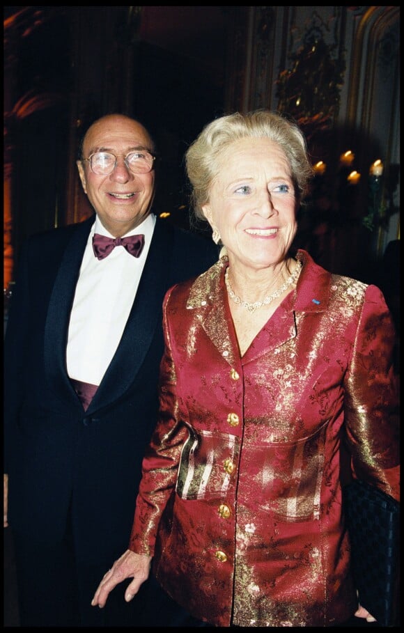 Serge et Nicole Dassault à Paris en 2000.