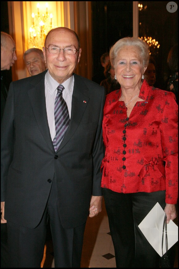 Serge et Nicole Dassault à Paris le 20 novembre 2007.  