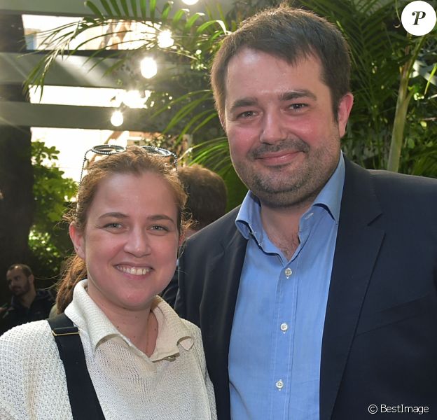 Jean-François Piège et sa femme Elodie Tavares - Défilé Bonpoint Collection printemps / été 2017 à l'Hôtel de Brancas à Paris le 6 juillet 2016. © Giancarlo Gorassini / Bestimage
