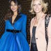 Vaimalama Chaves (Miss France 2019) et Sylvie Tellier - People au défilé de mode Haute-Couture printemps-été 2019 "Jean Paul Gaultier" à Paris. Le 23 janvier 2019 © Olivier Borde / Bestimage