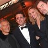 Exclusif - Nagui, Alain Toledano (Président de l'Institut Rafaël), Lilou Fogli et son mari Clovis Cornillac - 2ème Gala caritatif de l'Institut Rafaël "Maison de l'après Cancer" au Pavillon d'Armenonville à Paris le 4 avril 2019. © Erez Lichtfeld/Bestimage