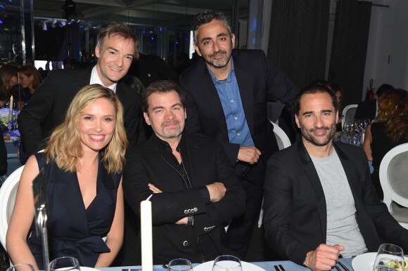 Exclusif - Lilou Fogli, Jonathan Lambert, Clovis Cornillac, Eric Toledano et Forent Peyre - 2ème Gala caritatif de l'Institut Rafaël "Maison de l'après Cancer" au Pavillon d'Armenonville à Paris le 4 avril 2019. © Erez Lichtfeld/Bestimage