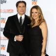John Travolta et sa femme Kelly Preston - Première de la série "The People v. O.J. Simpson : American Crime Story" à Los Angeles, le 27 janvier 2016